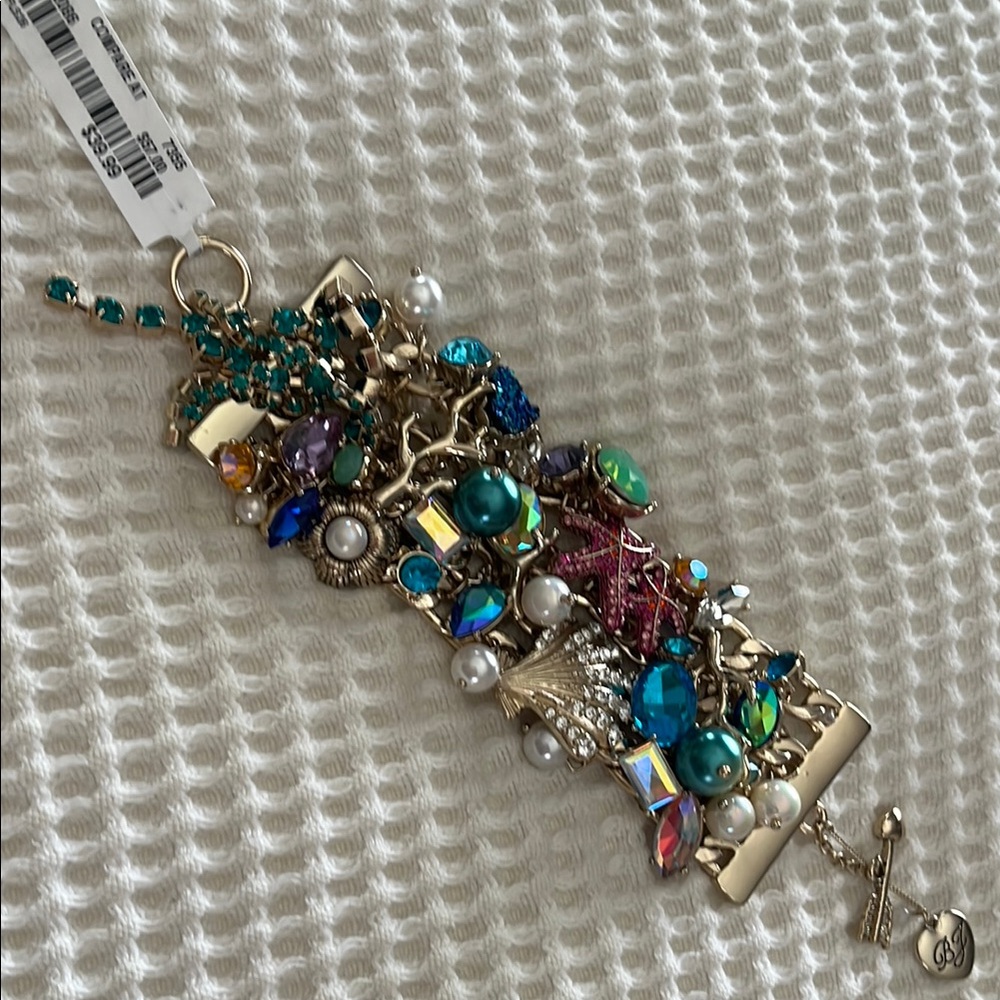 Betsey Johnson Mermaid Elegant Multicolor Charm Bracelet